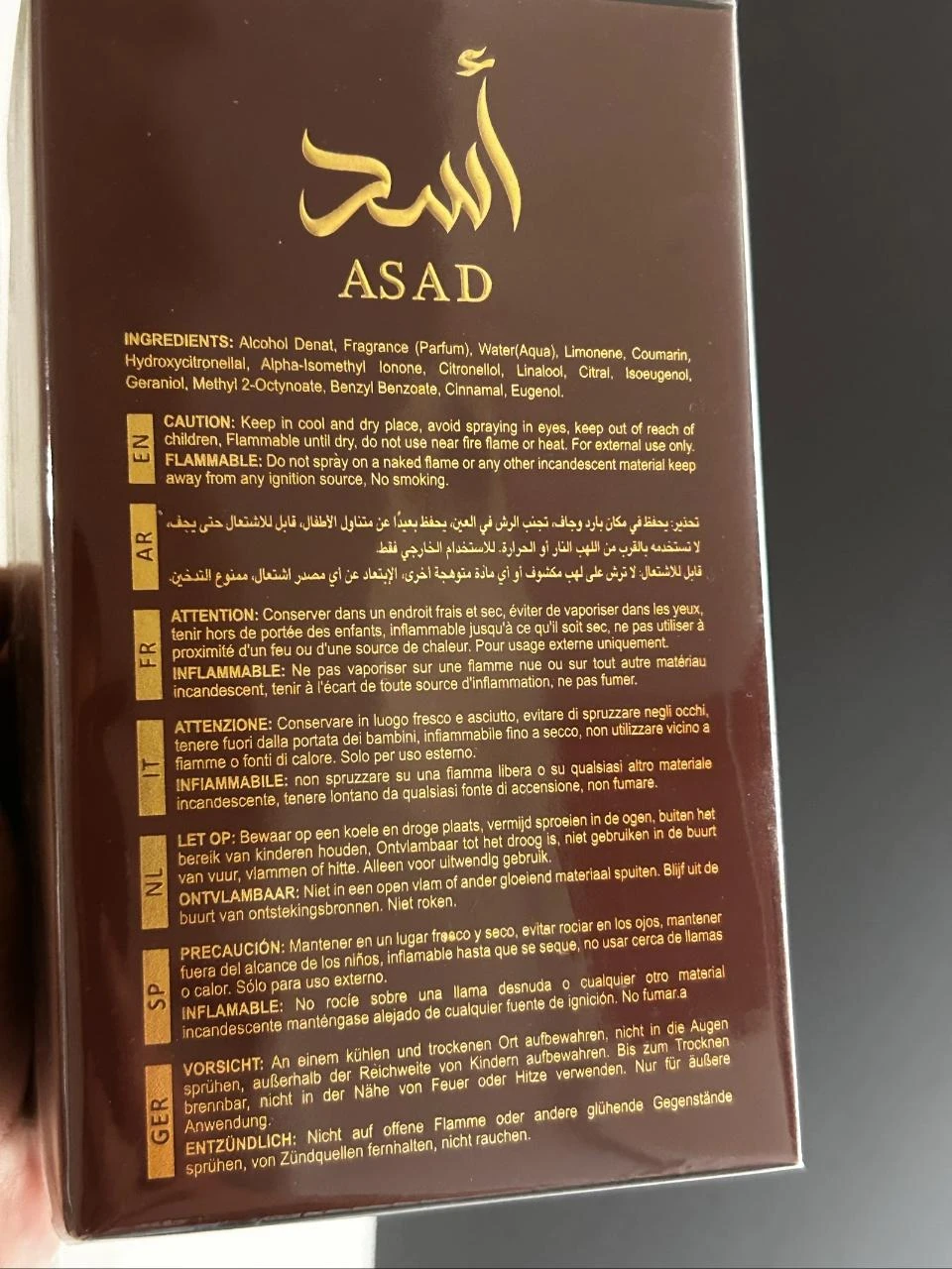 Parfum ASAD BOURBON LATTAFA 100ML – photo 4